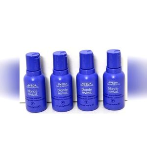 AVEDA Blonde Revival Purple Toning Shampoo 1.7 fl oz Travel Size (LOT OF 4)